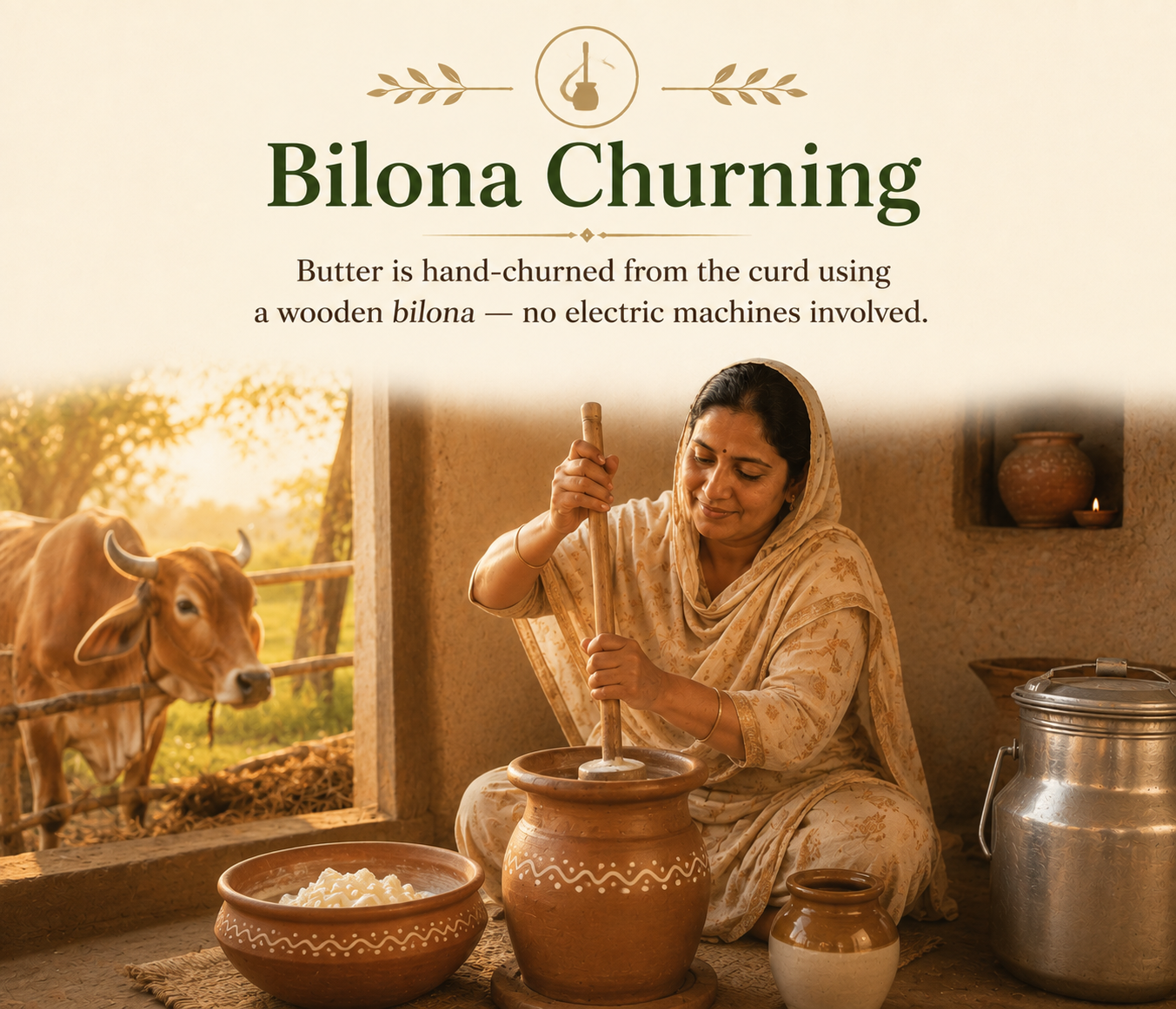 Hand-churning — placeholder image